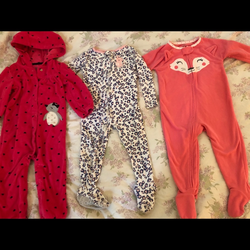 18 month girls pajama lot